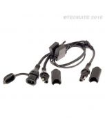 Tecmate Optimate O-05 Y-splitter SAE-ingang naar 2 SAE-uitgangen met zekering