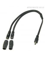 Tecmate Optimate O-45 Y-splitter DC 2.5mm naar 2x DC 2.5 mm voor verwarmde kleding