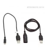 Tecmate Optimate O-112 USB adapter naar micro USB + verlengkabel