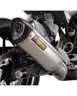 Akrapovic Uitlaat KTM Duke en RC 125 / 200 RVS slip-on