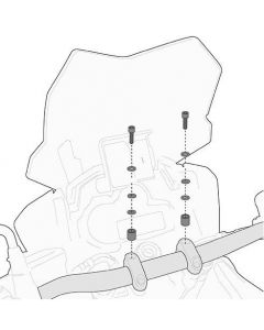 01SKIT Adapter kit voor montage Givi Smart bar S900A en navigatiehouder S901A