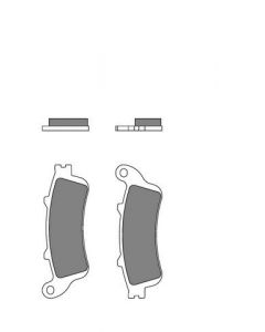 Brembo Remblok Sinter Road achterzijde 07HO52SP