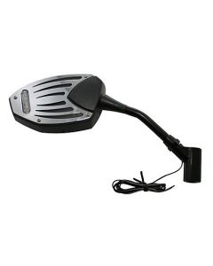 SHIN YO Spiegels BLACK WING Zwart / Chrome set