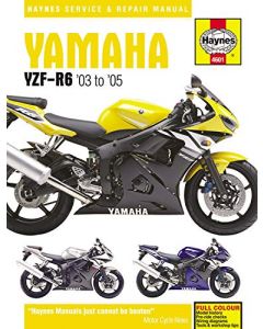 Werkplaatsboek Haynes Yamaha YZF-R6 van 2003 tot 2005  (4601)