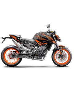 Kitgraphik Sticker set KTM Duke 790 en 890 PERFORM ZWART ORANGE
