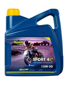 Putoline 4 liter Sport 4R 15W-50 semi-synthetische 4 takt motorfietsolie