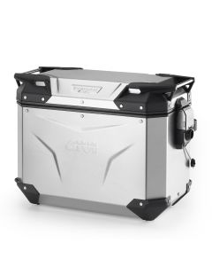 Givi OBKEV44AAR Trekker Outback EVO Geanodiseerde aluminium zijkoffer rechts 44 Liter, verkocht zonder slot