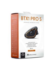 Midland BTX1 Pro S Single motorfiets intercomsysteem