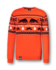 KTM Winter Sweater / Kerst Trui Red Bull Orange Maat S