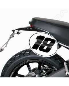 Nummerplaat Ducati Scrambler Nummerbord set