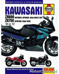Werkplaatsboek Haynes Kawasaki GPZ600R, GPZ750R 1985 tot 1997