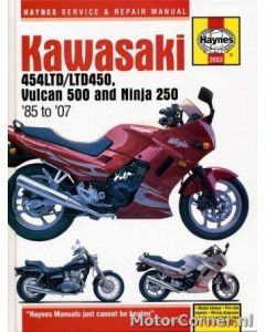 Werkplaatsboek Haynes Kawasaki EN450 / 500 , 454LTD EX250 Ninja 1985 tot 2007