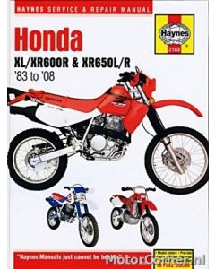 Werkplaatsboek Haynes Honda XL600R, XR600R en XR650L/R 1983 tot 2008