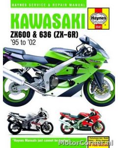 Werkplaatsboek Haynes Kawasaki ZX-6R Ninja 1995 tot 2002