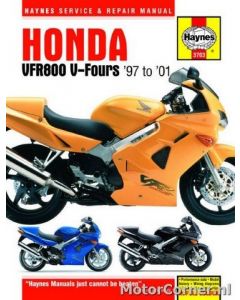 Werkplaatsboek Haynes Honda VFR800F  1997 tot 2001