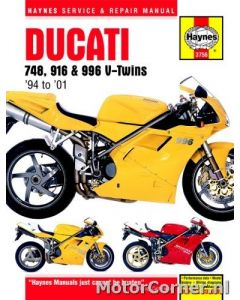 Werkplaatsboek Haynes Ducati 748 , 916 en 996 (94-01)