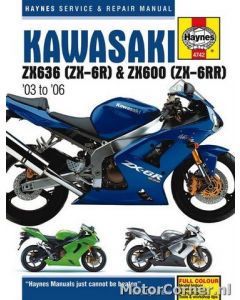 Werkplaatsboek Haynes Kawasaki ZX-6R ZX636  2003 tot 2006