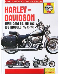 Werkplaatsboek Haynes Harley Davidson 88 , 96 en 103 Twin Cam  99 / 10