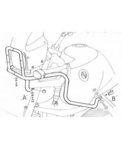 Hepco&Becker Valbeugel (tank + kopl.besch.) chroom voor BMW R850 vanaf 1998 tot 2000 / 1100GS vanaf 1994 tot 1999