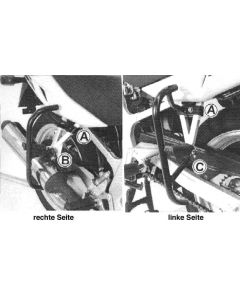 Hepco&Becker Valbeugel achterzijde zwart voor Suzuki GS500E vanaf 2001 tot 2008