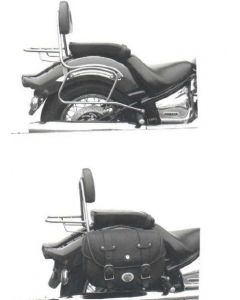Hepco&Becker Tassendragers standaard chroom voor Yamaha XVS1100