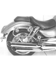 Hepco&Becker Tassendragers standaard chroom voor Triumph ROCKET III vanaf 2006