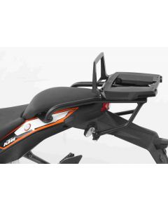 Hepco&Becker Topdrager Alurack zwart voor KTM 125 Duke vanaf 2011 tot 2016/ Duke 200 vanaf 2012 tot 2016 
