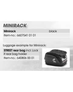 Hepco&Becker Topdrager Minirack zilver voor Aprilia LEONARDO 250 vanaf 1999 tot 2001 