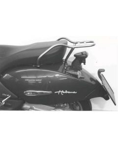 Hepco&Becker Topdrager chroom Minirack voor Aprilia Habana 50/ 125/ Custom vanaf 1999 tot 2001/ Mojito 50/ 125/ Custom vanaf 2004 