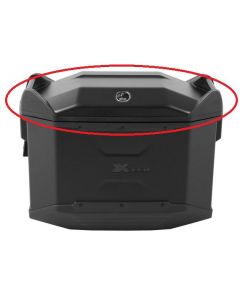 Hepco&Becker Deksel Jet black voor Xceed 38Liter zijkoffer