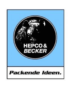 Hepco&Becker Koffer aan rek slot grijs Gobi zijkoffer INCLUSIEF cilinder/sleutel nummer 134