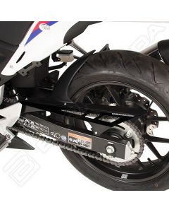 Barracuda Achterspatbord Honda CB 500R mat zwart + kettingkast alu zwart 2014-2021