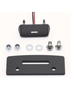 Highsider Houder met LED Kentekenverlichting Zwart