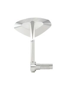 Puig Aluminium Stuureind Spiegel Hi-Tech 4 Zilver