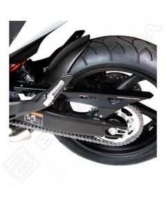 Barracuda Achterspatbord Honda CBR600F mat zwart + kettingkast alu zwart 2011-2013