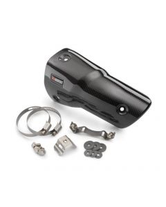 KTM Carbon Hitte Protectie voor Akrapovic Slip-On Einddemper