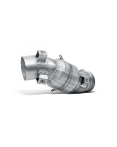 RVS link pipe met cat Ducati Hypermotard 2013 / 2015  Akrapovic
