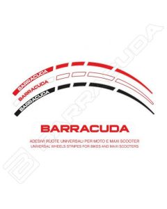 Barracuda Velglint 17” Wit met rode letters
