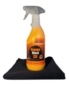 OrangeBlast 3 in 1 Reiniging en wax Spray voor Motorfiets en Auto