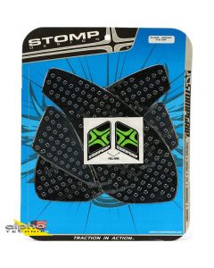 Stompgrip Volcano motorfiets tankpad zwart Kawasaki ZX6R 2007-2008