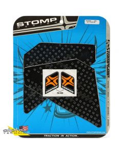 Stompgrip Volcano motorfiets tankpad zwart voor Honda / KTM / Suzuki / Yamaha