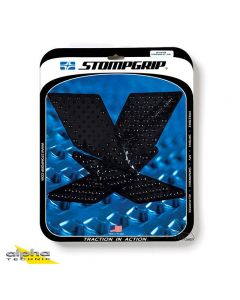 Stompgrip Volcano motorfiets tankpad zwart voor Triumph en Yamaha modellen