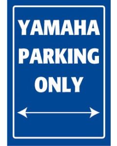 Metalen Motorfiets Bord Yamaha Parking Only 20,5x29cm