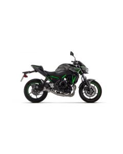 ARROW Racing compleet motorfiets uitlaatsysteem met VELOCE einddemper zwart met carbon eindkap voor Kawasaki Ninja 650 en Z650 vanaf 2024
