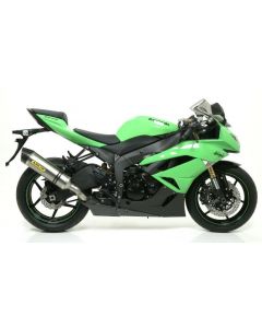 ARROW COMPETITION Compleet motorfiets uitlaatsysteem met RACE TECH einddemper voor Kwawasaki ZX6R en ZX600R vanaf 2009