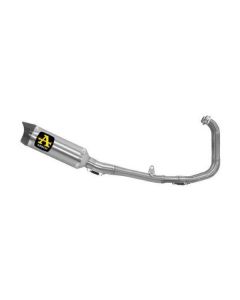 ARROW COMPETITION Compleet motorfiets uitlaatsysteem met THUNDER einddemper Yamaha YZF R3 vanaf 2022