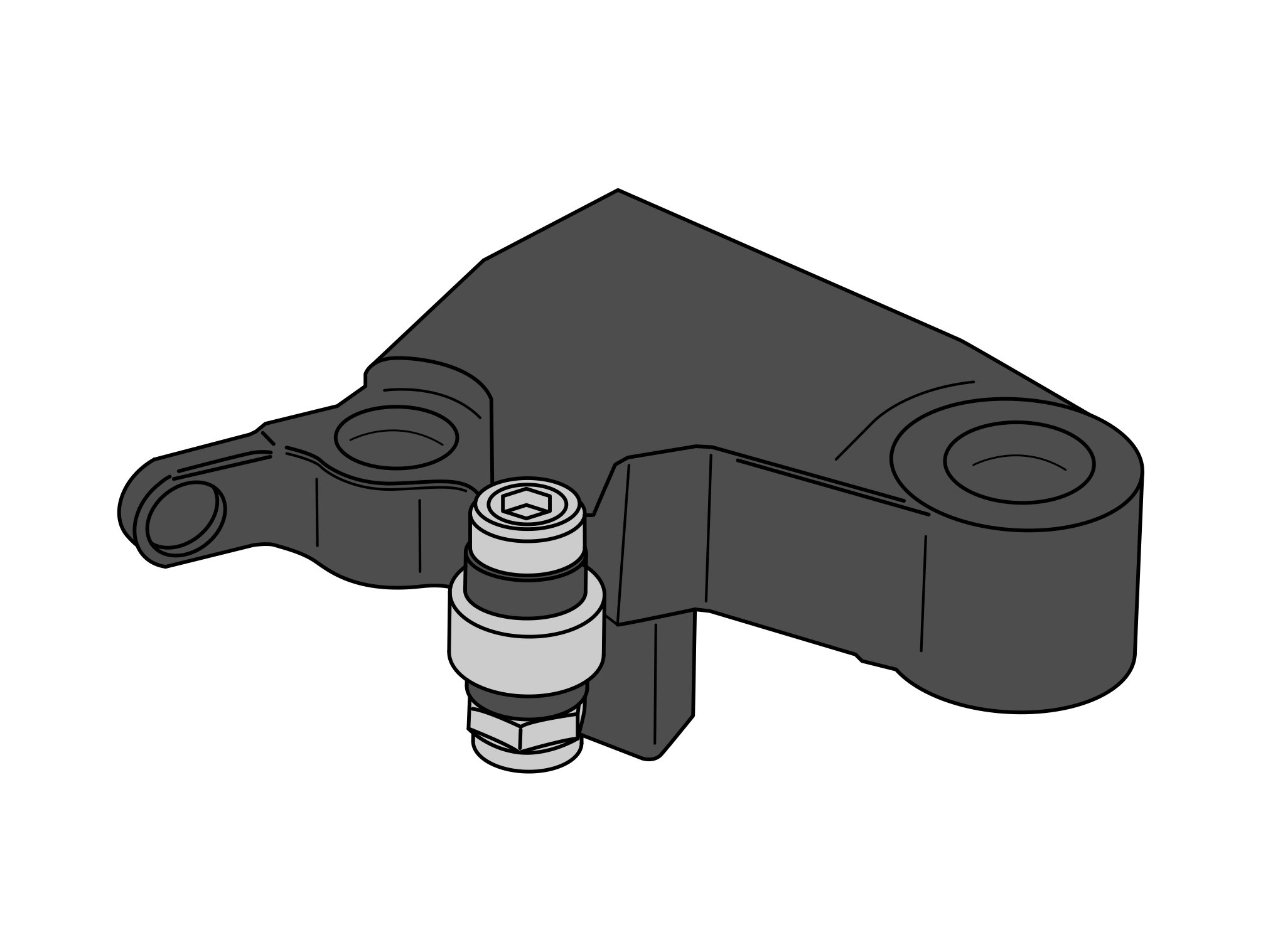 Puig Koppelings Hendel Adapter Yamaha X-Max 125 / 300 / Tech MAX