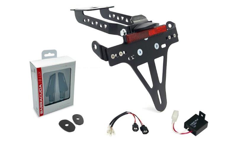 Alpha Technik Kentekenplaathouder Kit met knipperlicht voor Z/Ninja 650 vanaf 2020