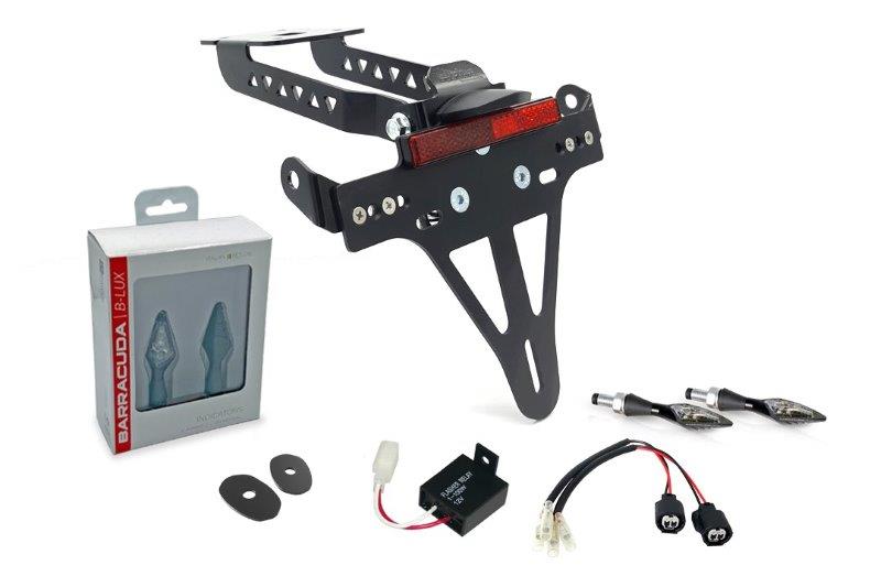 Alpha Technik Kentekenplaathouder Kit met knipperlicht voor Z/Ninja 650 vanaf 2020