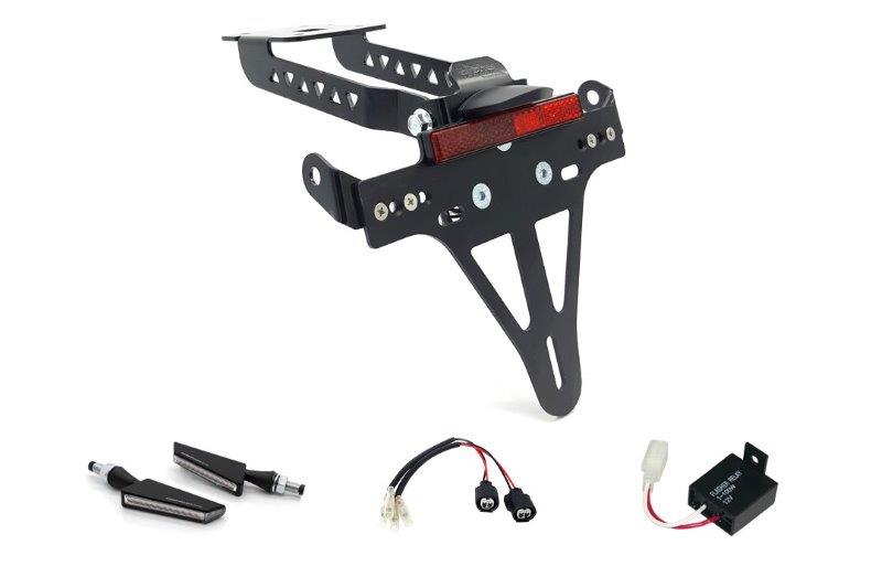 Alpha Technik Kentekenplaathouder Kit met knipperlicht voor Z/Ninja 650 vanaf 2020